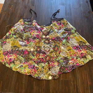 Matthew Williamson Silk Beaded Tank Top, Size 12